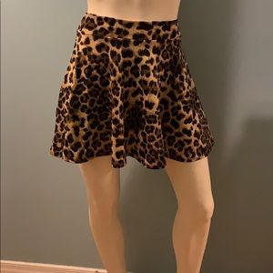 Cheetah print skirt